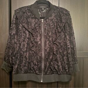 Torrid Black Lace Bomber Jacket​